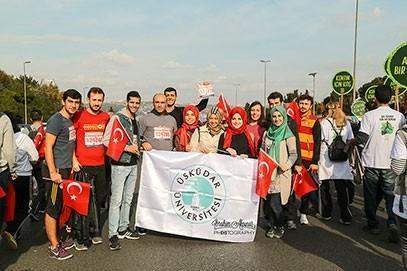 Üsküdar Üniversitesi 37. İstanbul Maratonuna katıldı